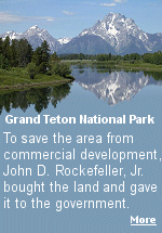 The original Grand Teton National Park, dedicated in 1929, only included the mountains and the six glacial lakes, but no place for roads, trails, campgrounds or visitor centers.
